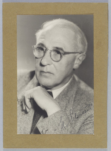 Fotoportret H. T. Schreusa s vlastoručnim potpisom, darovan Franji Kogoju