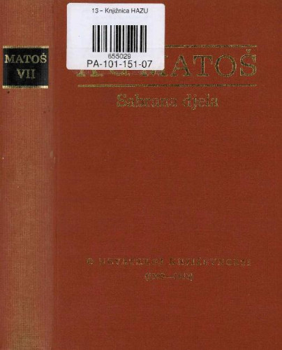 O hrvatskoj književnosti II. : (1909-1913) / Antun Gustav Matoš ; ur. Dubravko Jelčić