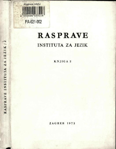 Knj. 2(1973) ; uredništvo Božidar Finka...[et al.]