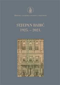Stjepan Babić : 1925. – 2021. / uredio Stjepan Damjanović