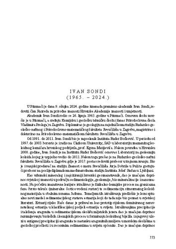 Ivan Sondi (1965. - 2024.) : [nekrolog] / Goran Durn