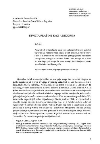 Divota prašine kao alegorija / Pavao Pavličić