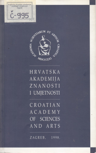 Hrvatska akademija znanosti i umjetnosti = Croatian Academy of Science and Arts / [prijevod Lelija Sočanac]