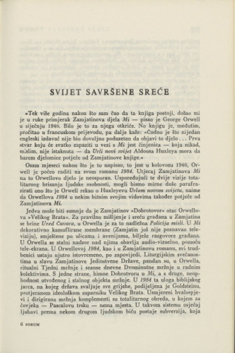 Svijet savršene sreće / M. R. Mirković