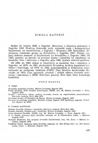 Nikola Batušić : [biografije novih članova Akademije]