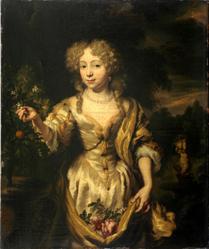 Portret djevojke u perivoju, 1675.-1680.