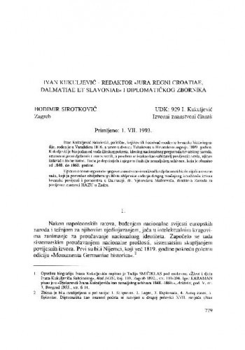 Ivan Kukuljević - redaktor 