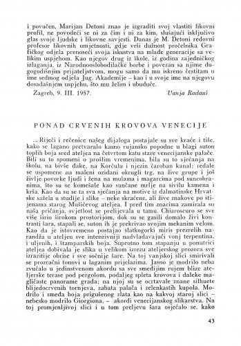 Ponad crvenih krovova Venecije / Ljubo Babić
