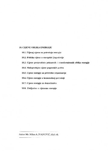 Cijene oblika energije / Milan A. Ivanović
