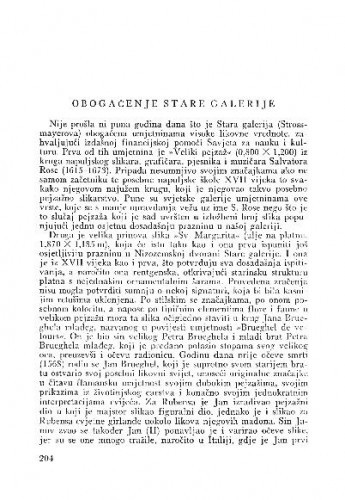 Obogaćenje Stare galerije / Lj. B.