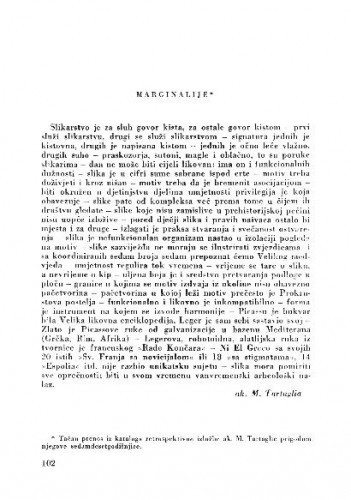 Marginalije / M. Tartaglia