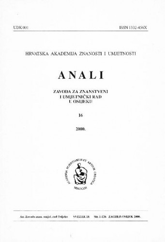 Sv. 16 (2000) / urednici Dragan Dekaris, Julijo Martinčić