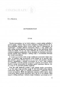 Suverenitet / Ivo Krbek