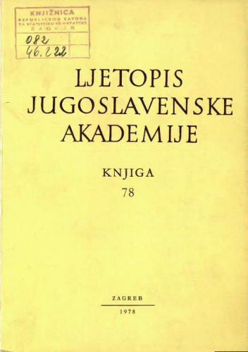 1973. i 1974. Knj. 78 / urednik Mirko Malez