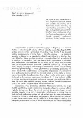 Komemoracija održana 13. siječnja 1983. u palači Jugoslavenske akademije znanosti i umjetnosti : [govor] / L. Županović