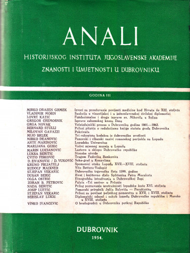 Sv. 3 (1954) / urednik Cvito Fisković