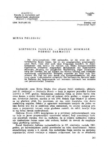 Simfonija Jadrana - Odakov hommage rodnoj Dalmaciji / Mirna Polzović