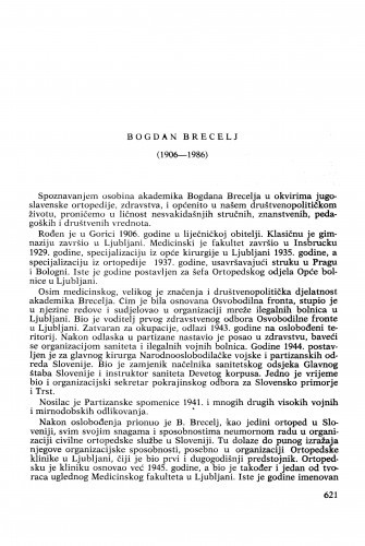 Bogdan Brecelj (1906-1986) : [nekrolozi] / Ivo Ruszkowski