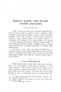 Književno porijeklo nekih hrvatskih narodnih pripovijedaka / F. Galinec