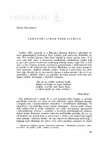 Čakavski libar Pere Ljubića / M. Franičević