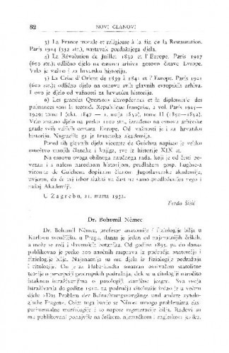 Dr. Bohumil Němec / V. Vouk