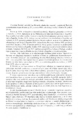 Zvonimir Pavišić (1908.-1996.) / Ivan Prpić