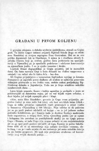 Građani u prvom koljenu / S. Tomaš