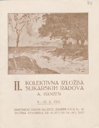 II. kolektivna izložba slikarskih radova A. Hanzen