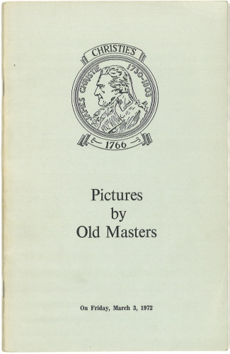 Pictures by old masters : from various sources : auction ... on Friday, March 3, 1972 / Christie, Manson & Woods