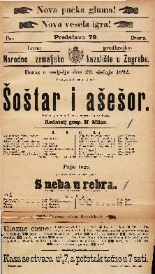 Šoštar i ašešor ; S neba u rebra : pučka gluma u 2 čina : lakrdija u 1 činu / napisao Gjuro Ester