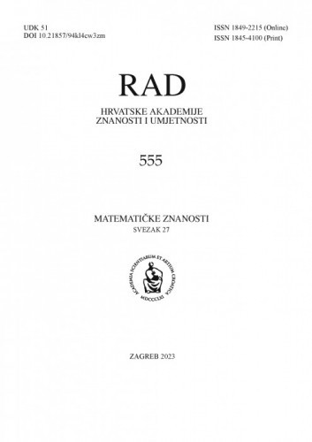 Sv. 27(2023)=knj. 62=knj. 555 / glavni urednik / editor-in-chief Andrej Dujella