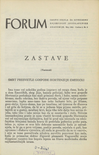 Zastave : (nastavak) / M. Krleža