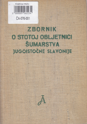 Posebna izdanja / Hrvatska akademija znanosti i umjetnosti, Centar za znanstveni rad u Vinkovcima