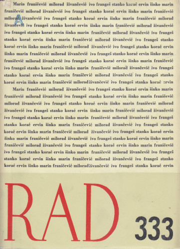 Knj. 7(1963)=knj. 333 / urednik Marijan Matković