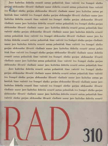 Knj. 3(1957)=knj. 310 / urednik Marijan Matković