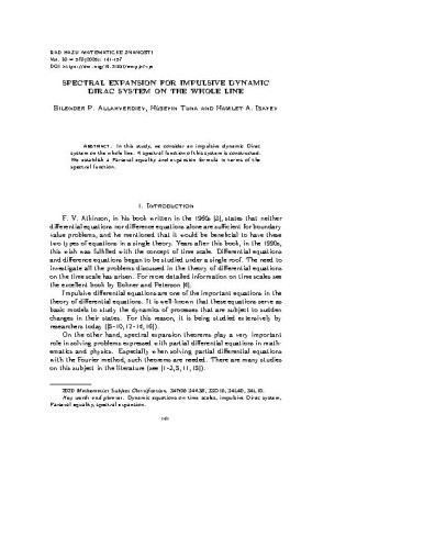 Spectral expansion for impulsive dynamic Dirac system on the whole line / Bilender P. Allahverdiev, Hüseyin Tuna, Hamlet A. Isayev