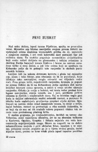 Prvi susret / J. Barković
