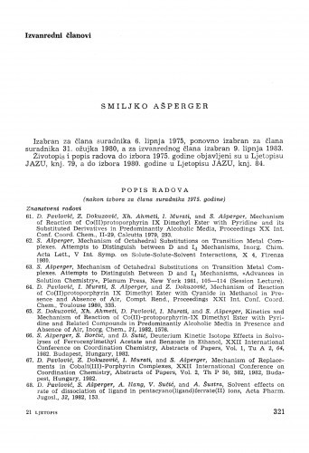 Smiljko Ašperger : [biografije novih članova Akademije]