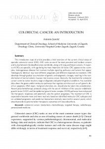 Colorectal cancer: An introduction / Antonio Juretić
