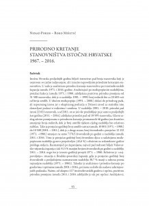 Prirodno kretanje stanovništva istočne Hrvatske 1967. - 2016. / Nenad Pokos, Roko Mišetić