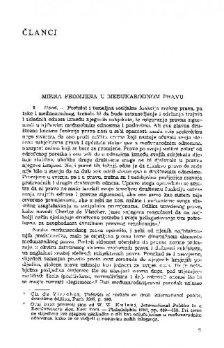 Mirna promjena u međunarodnom pravu / V.Đ. Degan