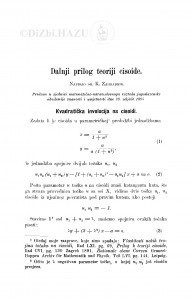 Dalnji prilog teoriji cisoide / K. Zahradnik