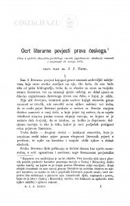 Ocrt literarne povjesti prava českoga / J. Hanel