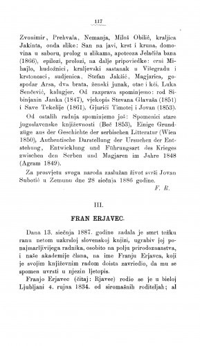 Fran Erjavec : [nekrolog] / B. Šulek