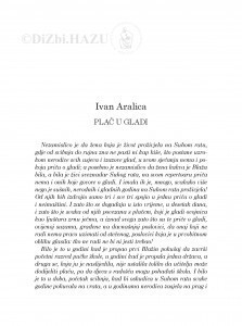 Plač u gladi / Ivan Aralica