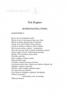 Rođendanska pisma / Ted Hughes ;  priredili i preveli Tomislav Kuzmanović i Dubravko Mihanović
