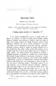Spoznaja istine / Stjepan Zimmermann