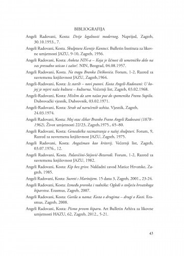 Bibliografija, literatura : izbor / Darja Alujević, Andreja Der-Hazarijan Vukić, Jasenka Ferber Bogdan