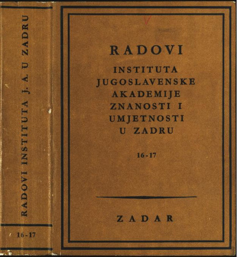Sv. 16-17(1969) / uredili Grga Novak i Vjekoslav Maštrović