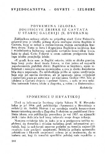 Spomenici u Hrvatskoj / M. Despot